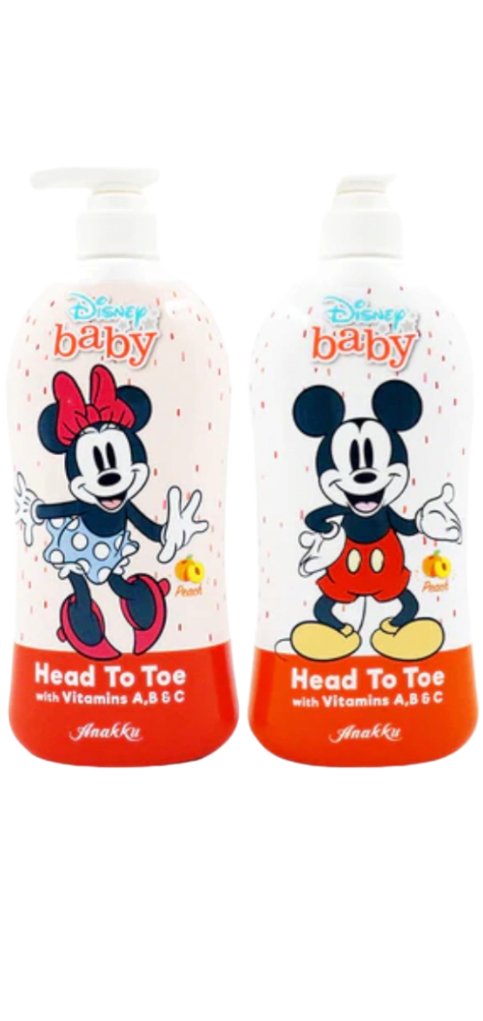 Anakku Disney Head To Toe Peach 700ml