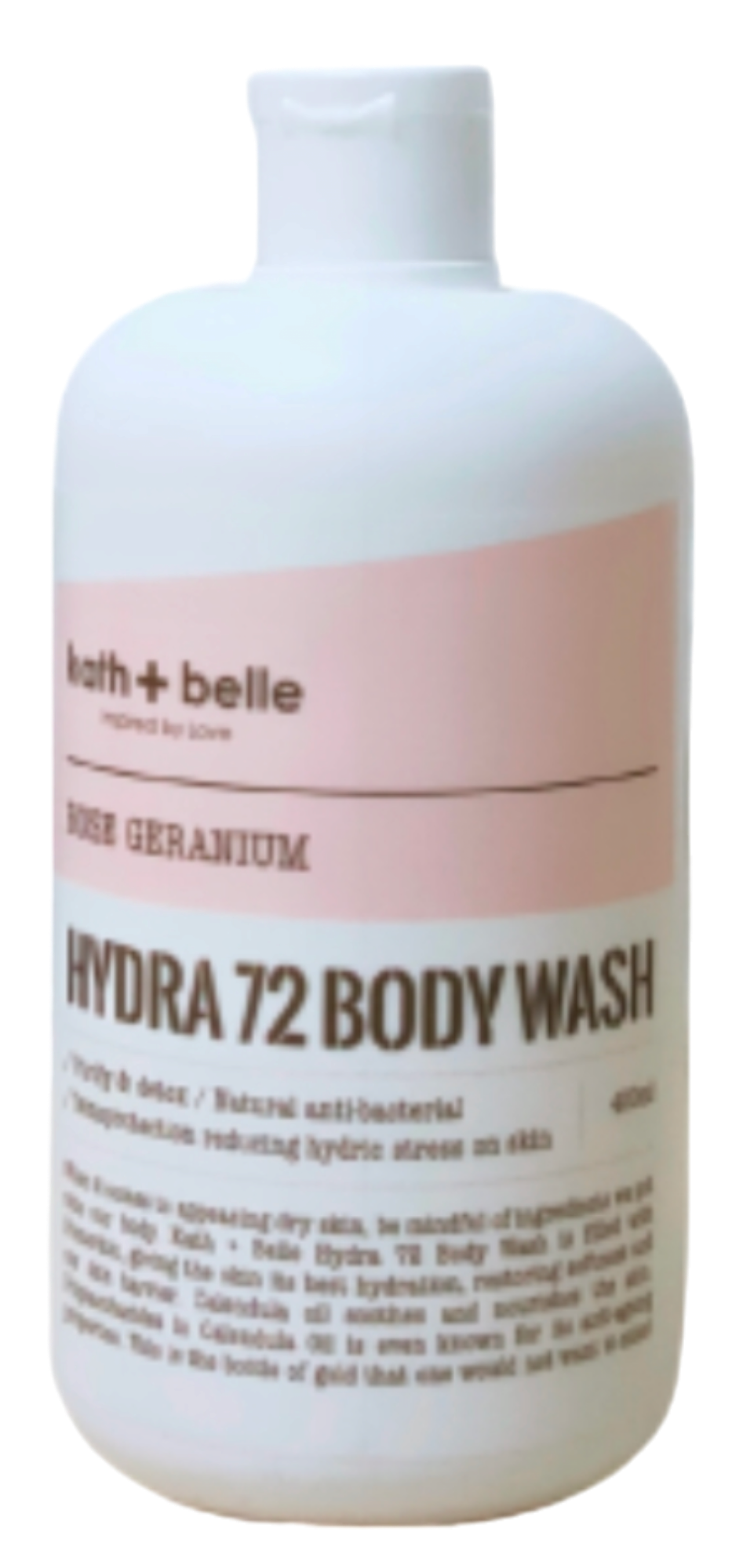Kath+Belle Hydra 72 Body Wash Rose Geranium 400ml