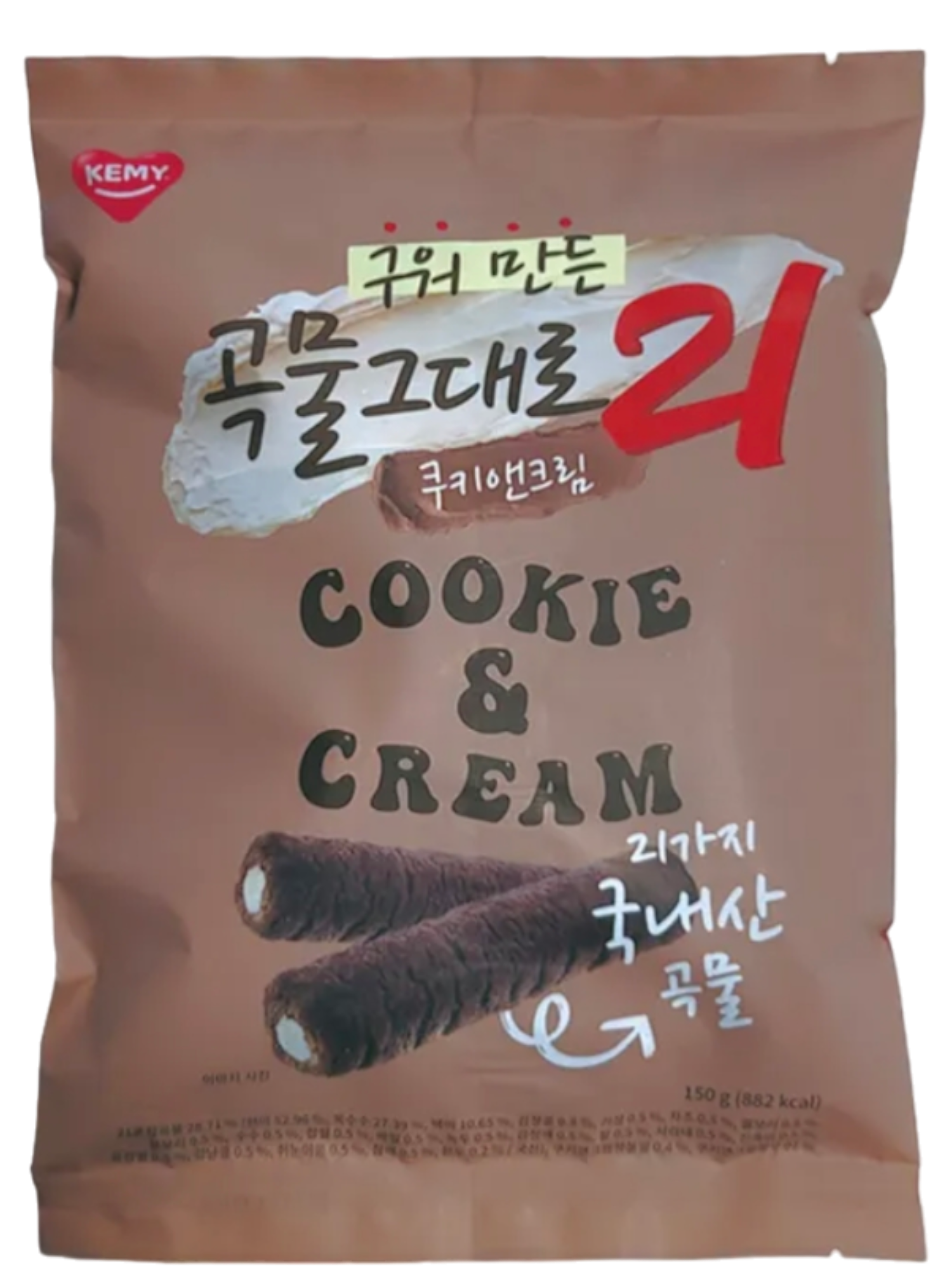Kemy Crispy Roll 21 Cookie & Cream 150g