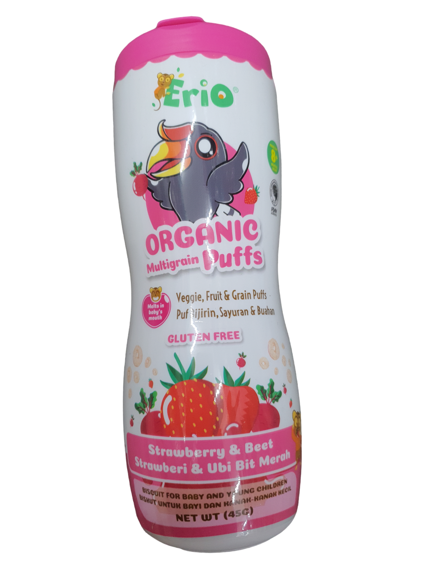 Erio  Organic Puffs  Strawberry  Beet