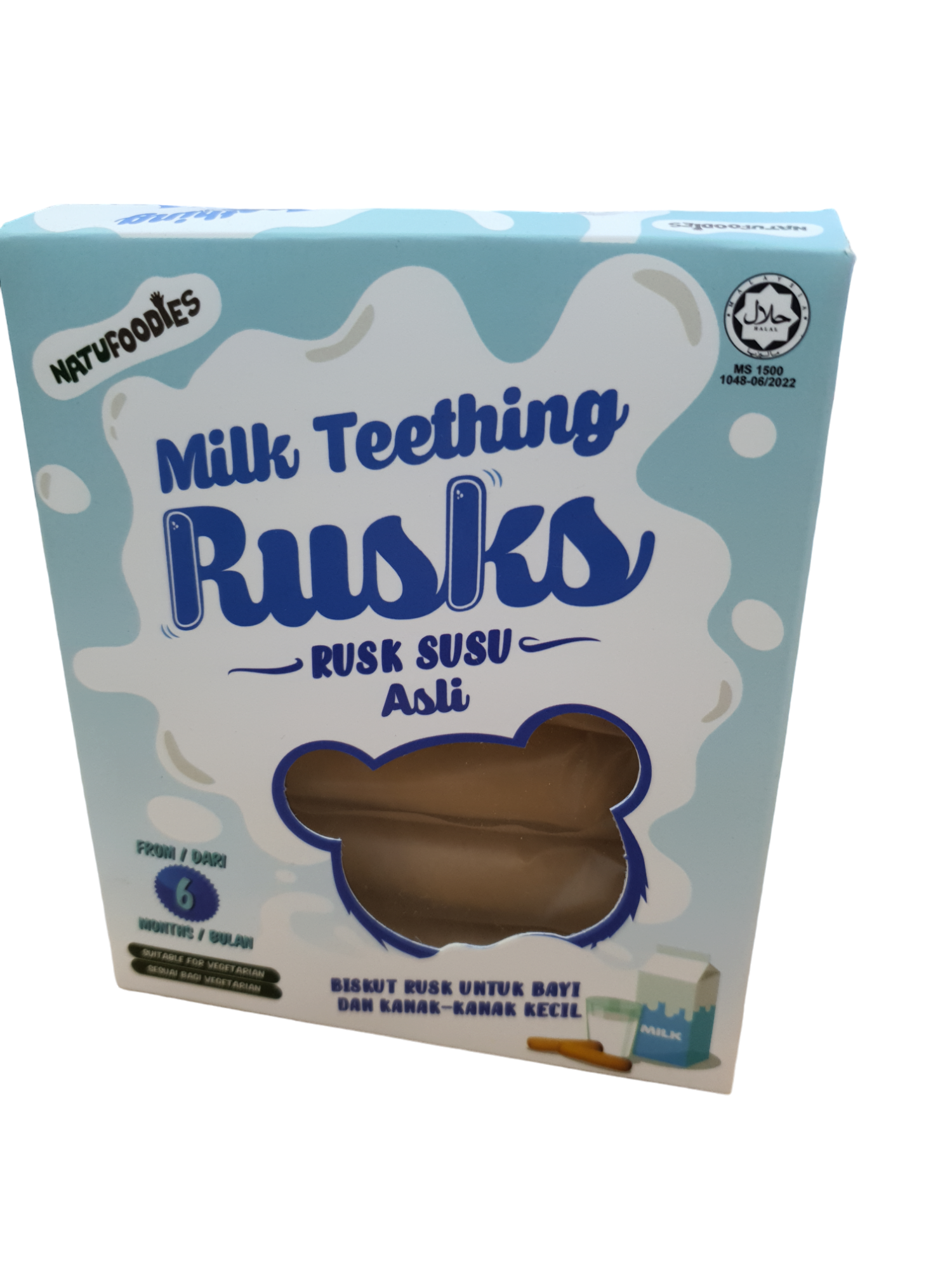 Natufoodies  Milk  Teething Rusks 6M+