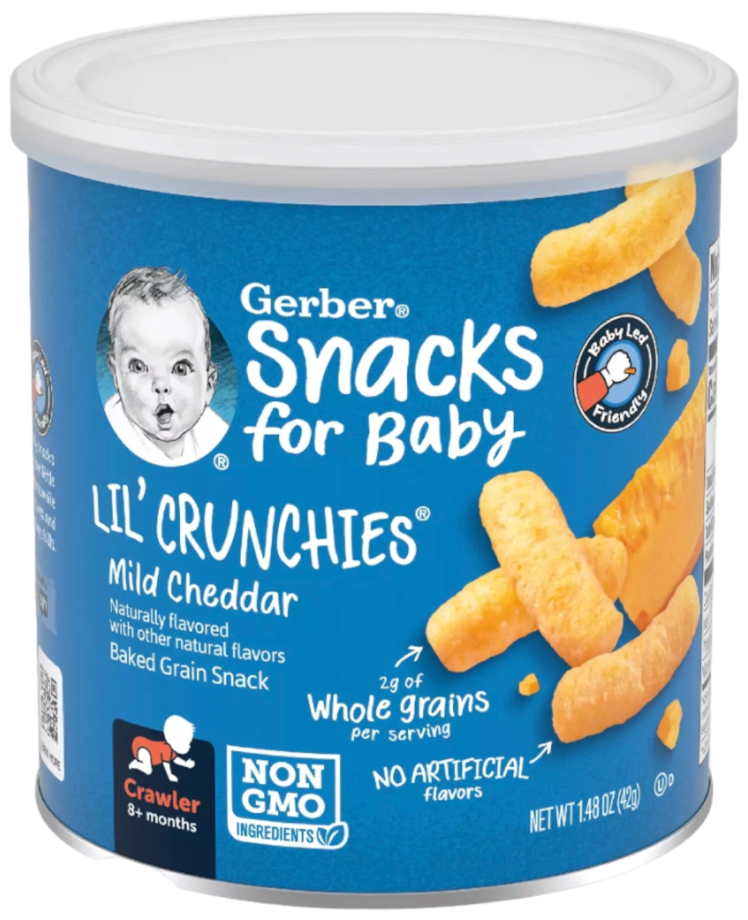 Gerber Snacks For Baby Lil'crunchies Mild Cheddar 42g