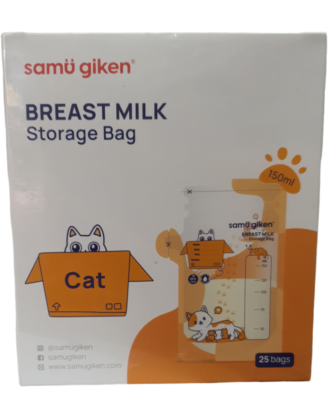 Samu Giken Breast Milk Storage Bag 25's 150ml