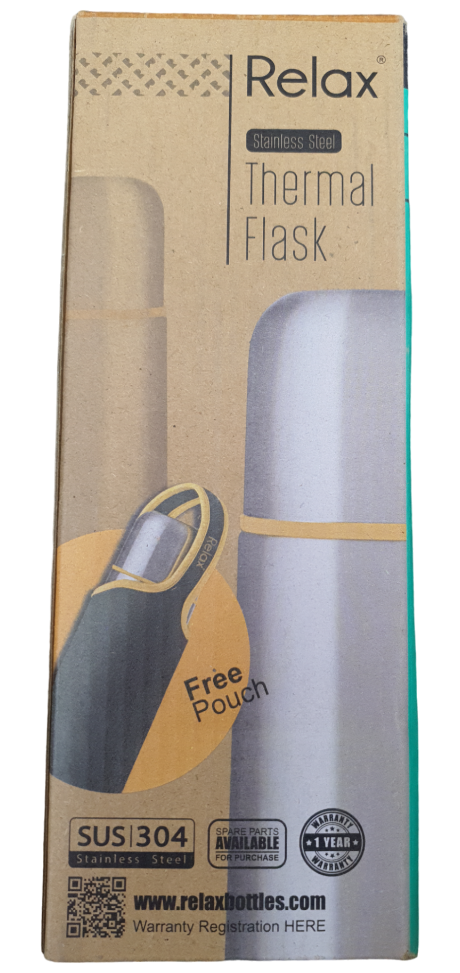 RELAX STAINLESS STEEL THERMAL FLASK 1000ML