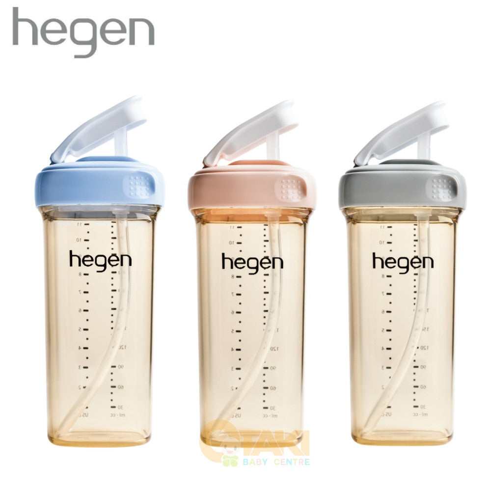 Hegen PCTO 11oz / 330ml Straw Cup Single Bottle PPSU, Suitable For 9 Months & Above Children