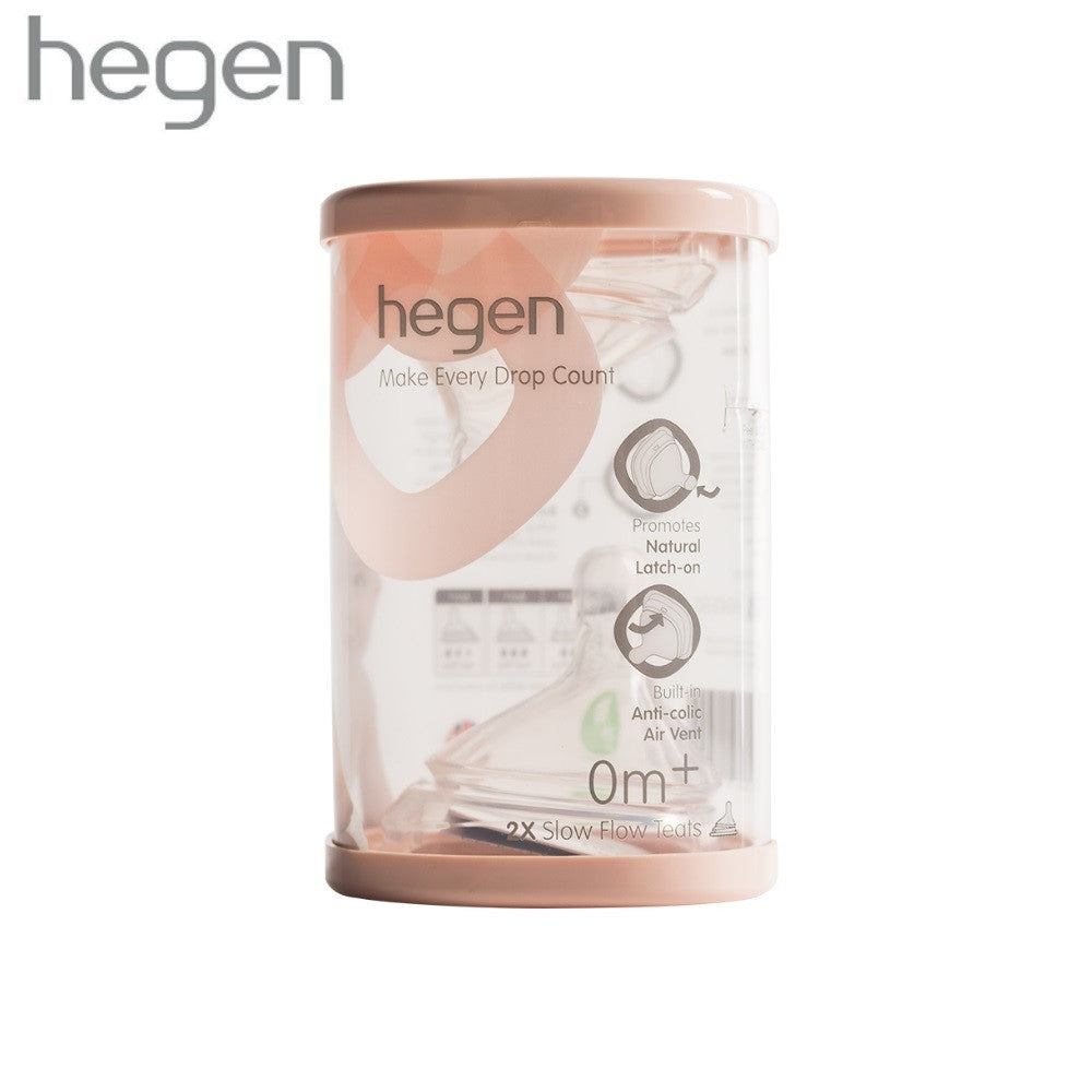 Hegen Bottle Teats Available in Slow, Medium, Fast or Thick Feed Flow (2 Pieces in 1 Pack)