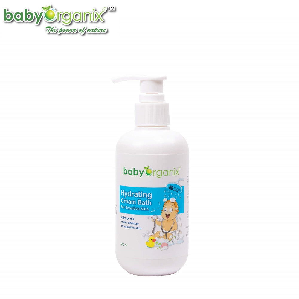 Baby Organix Hydrating Cream Bath 250ml For Sensitive Baby Skin