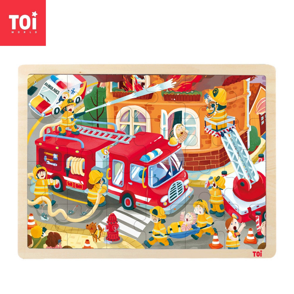 Toi World Wooden Jigsaw Puzzle For Toddlers, Early Learning and Developmental Toy