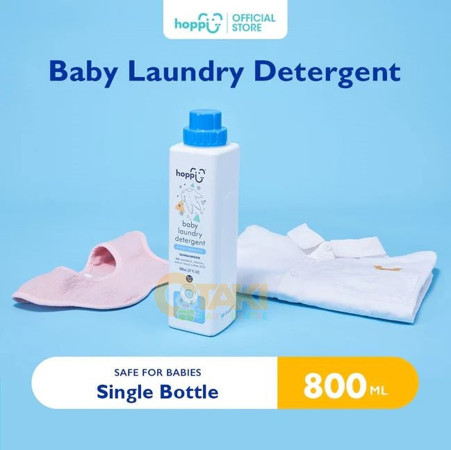 Hoppi Baby Laundry Detergent 800ml Bottle 100% Safe For Baby Organic Ingredients