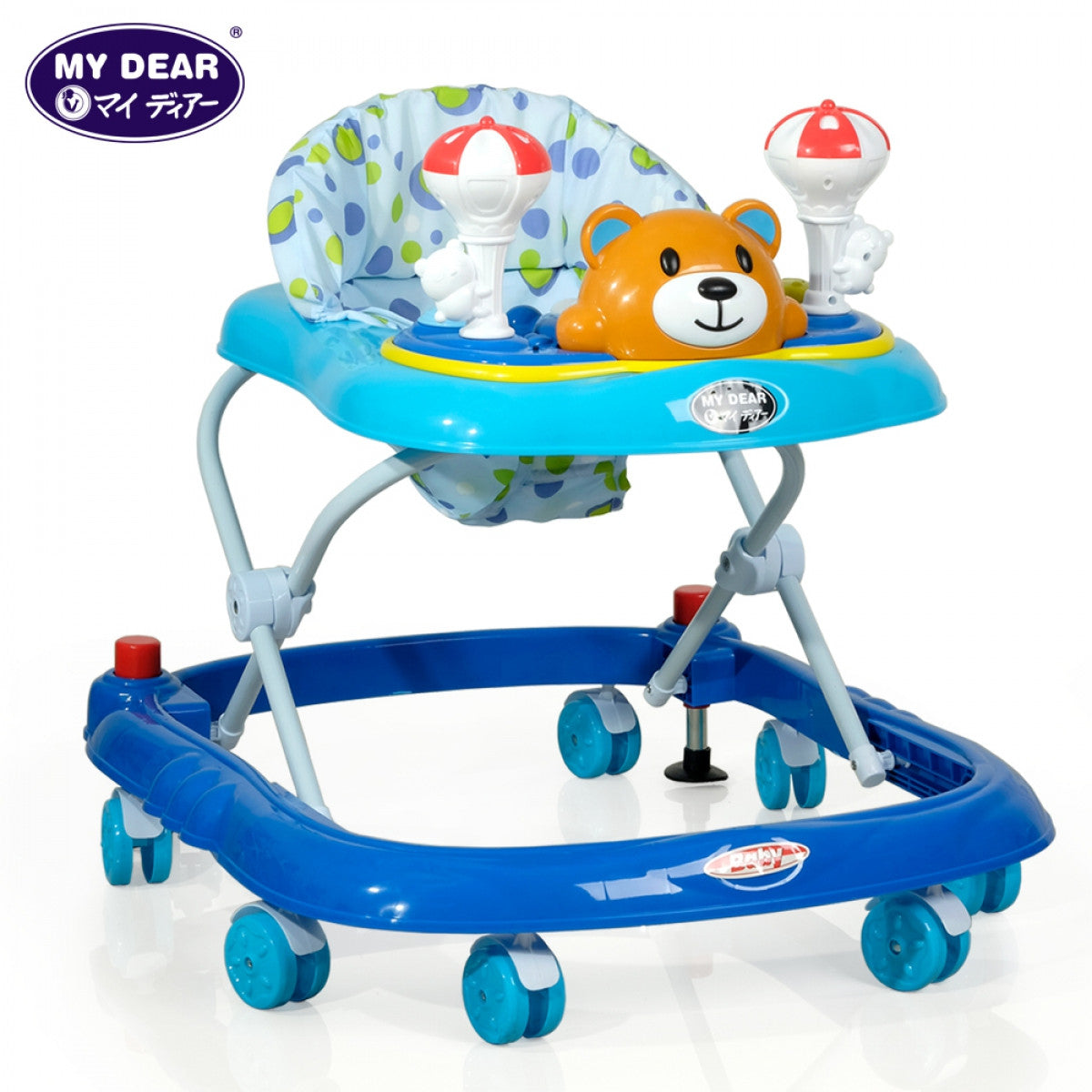 My Dear 20130 Baby Walker With Adjustable Heights, Stopper and Music Tray