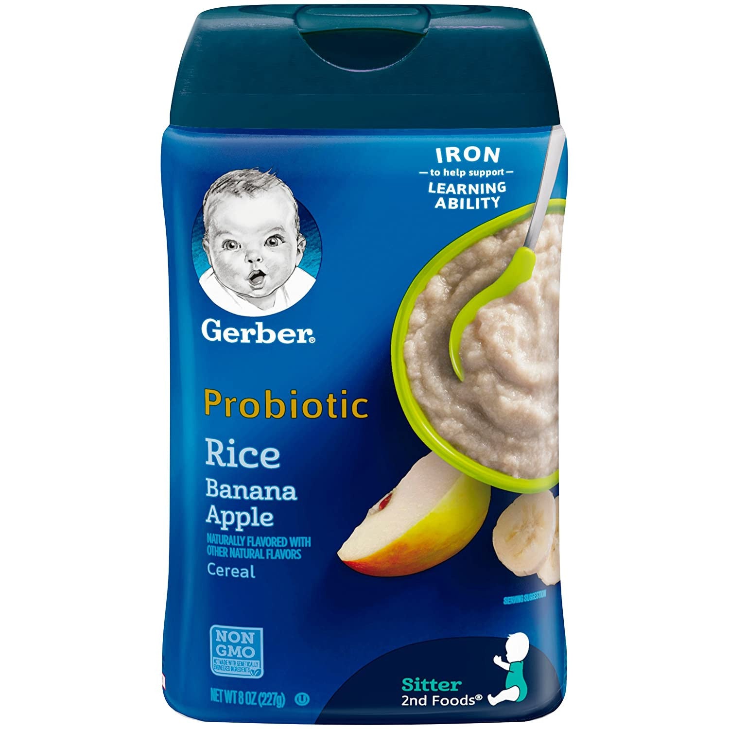 Gerber Baby Cereal Probiotic Rice Banana Apple Cereal 227g
