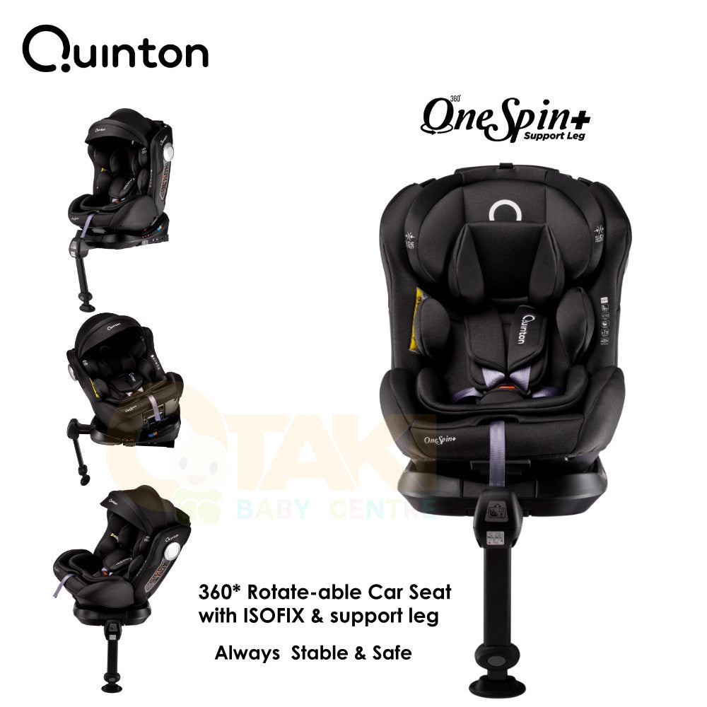 Quinton One Spin+ 360 Convertible Safety Baby Car Seat With ISOFIX & Support Leg