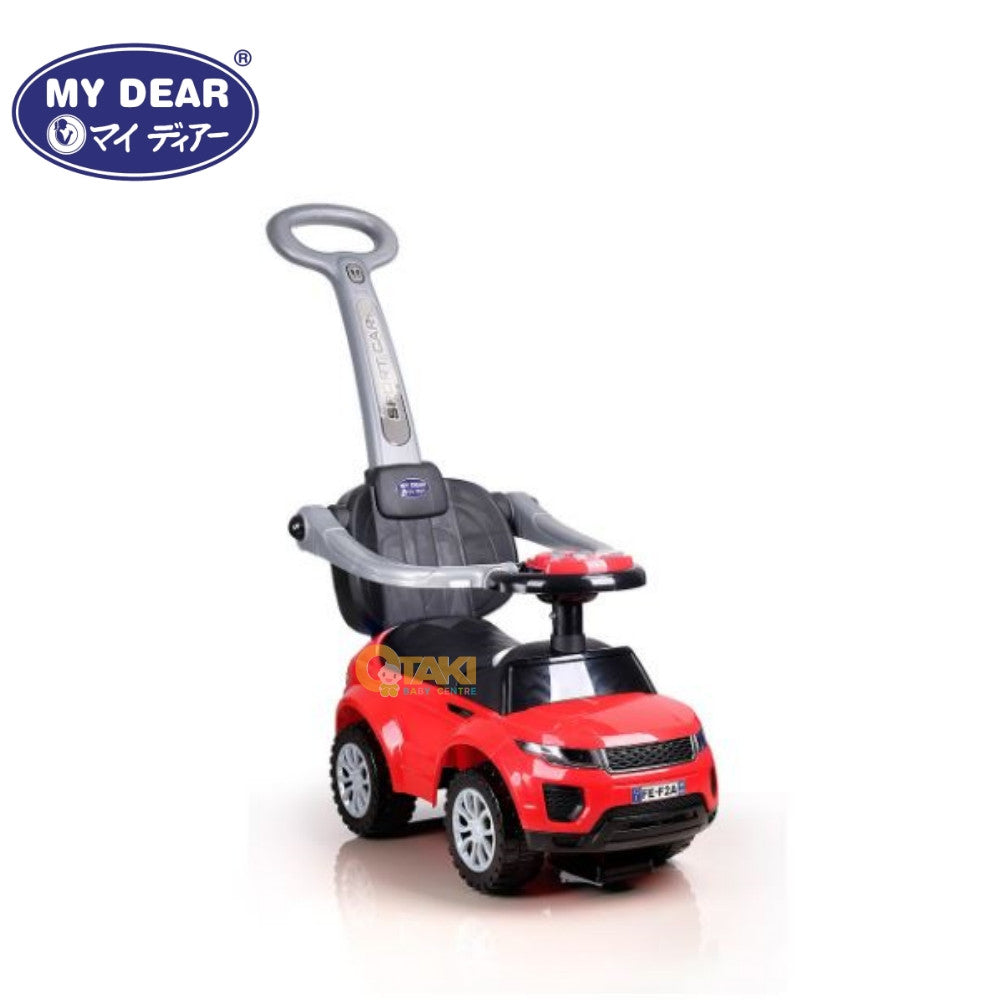 My Dear 23001 Ride On Toy Car With Music Operated Steering Wheel, Detachable Handle & Footrest