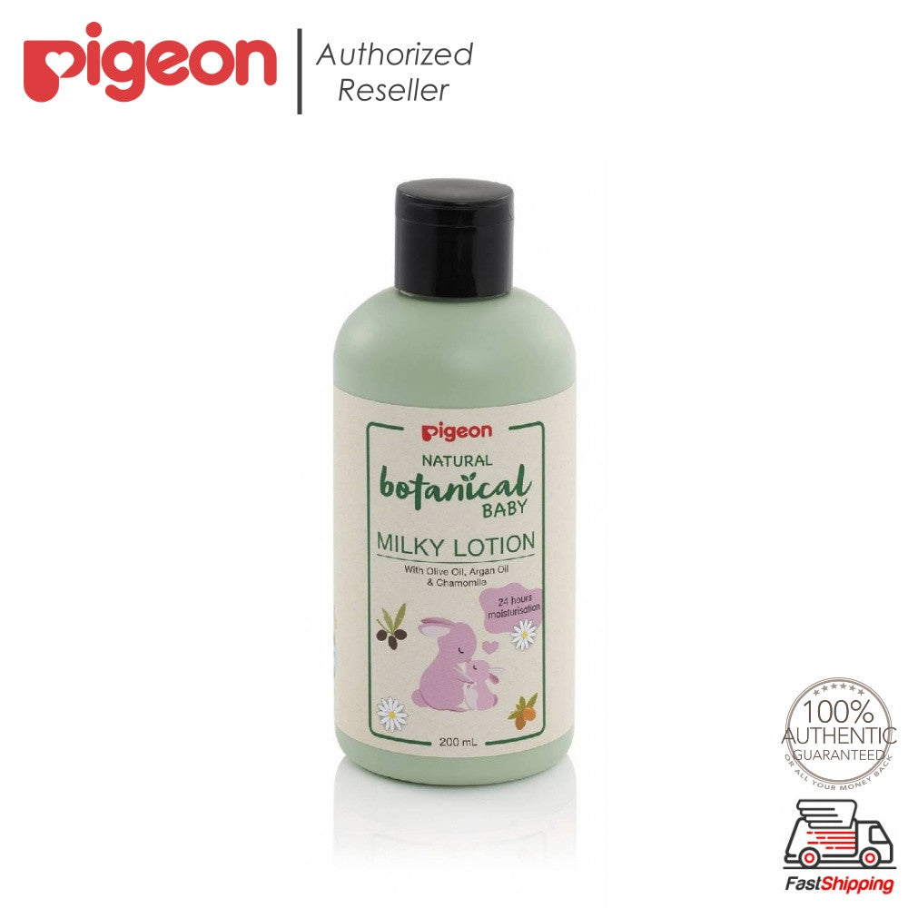 Pigeon Natural Botanical Baby Body Lotion 200ml Non-Greasy, 24 Hours Moisturization
