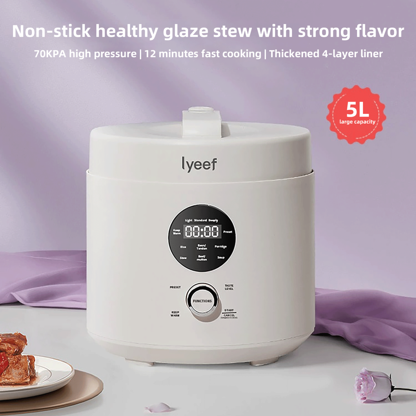 Lyeef Pressure Rice Cooker 5L