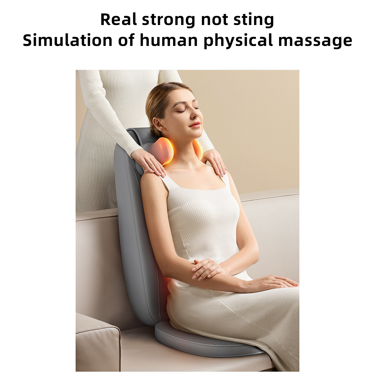 Lyeef Back and Neck Massager, Gifts, Massage Seat, Shiatsu Massage Chair with Heat and Vibration for Neck, Back, Shoulders, Height Adjustable Use at Home and Office