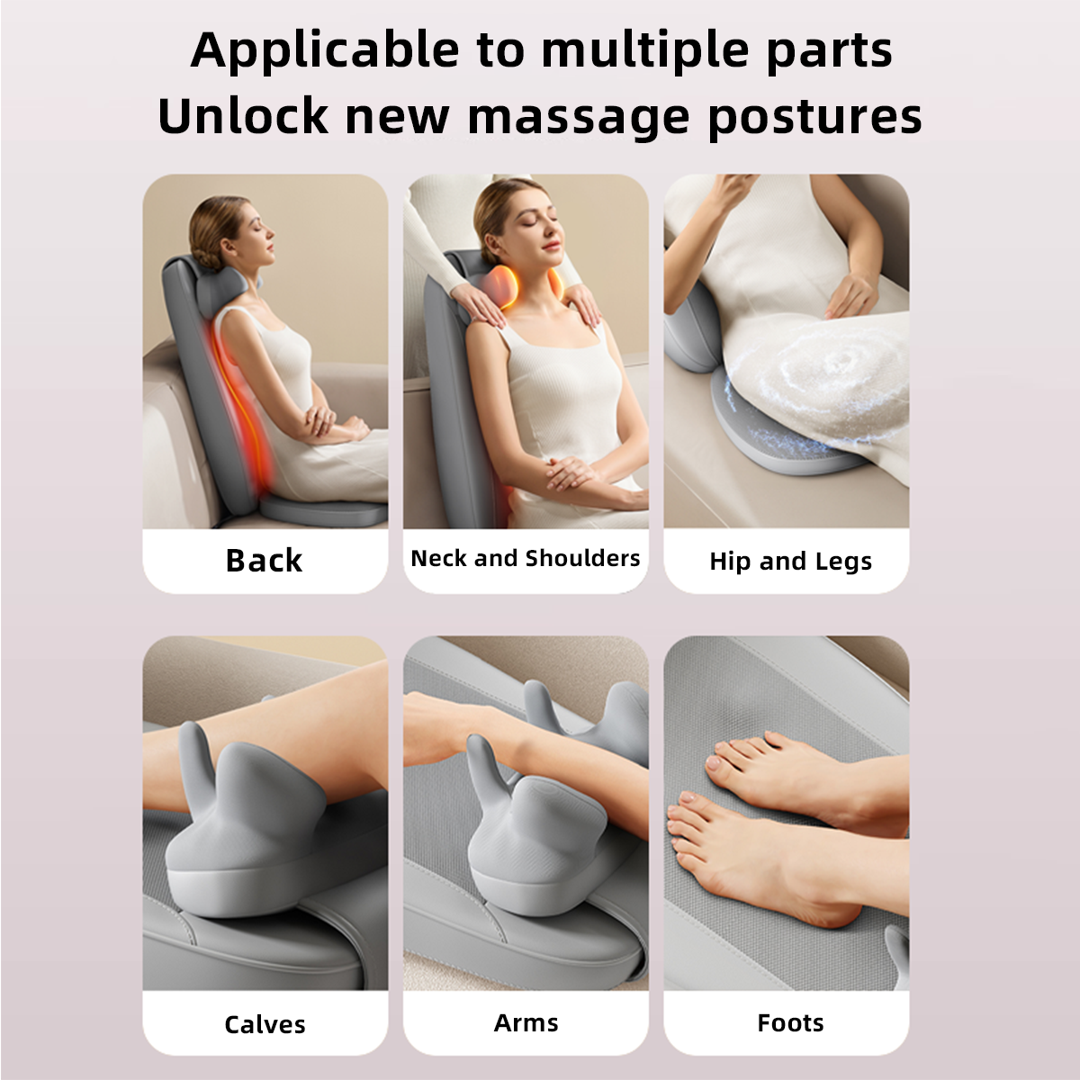 Lyeef Back and Neck Massager, Gifts, Massage Seat, Shiatsu Massage Chair with Heat and Vibration for Neck, Back, Shoulders, Height Adjustable Use at Home and Office