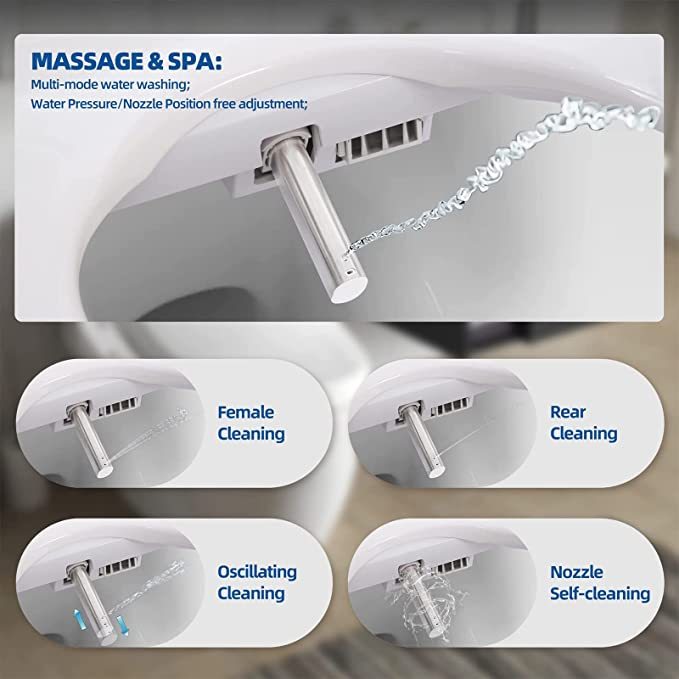 Lyeef Smart Toilet Bidet Seat Cover with Heated Seat