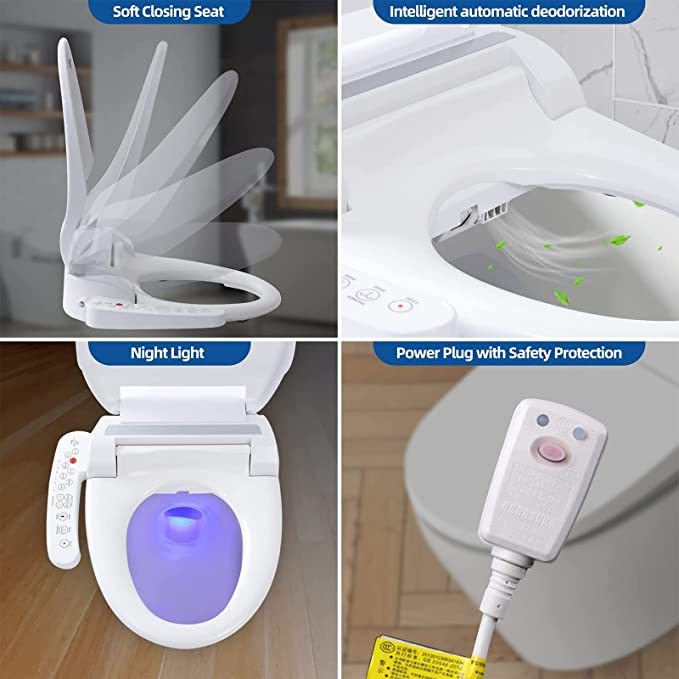 Lyeef Smart Toilet Bidet Seat Cover with Heated Seat
