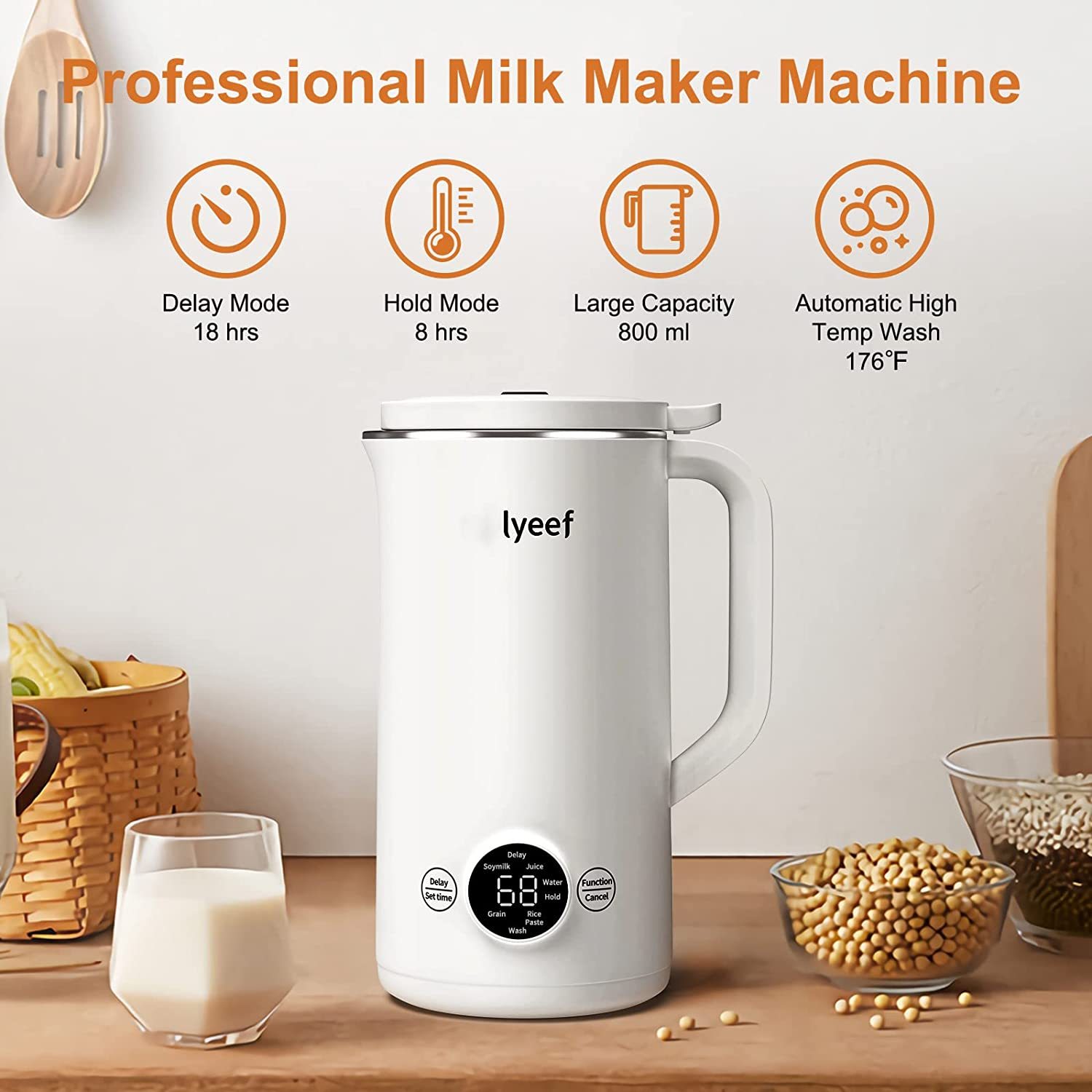 Lyeef Automatic Soymilk Maker LYEEF Australia