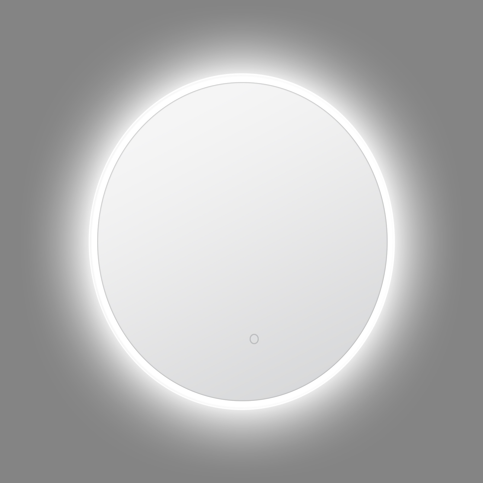 600mm 800mm Bathroom Vanity Touch LED Light Fogless Wall Mirror Make-up Shaving Make up Mirror Round