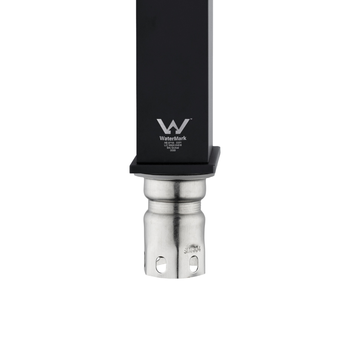 Bathroom Basin Sink Square Stainless Steel Mixer Tap Laundry Vanity Flick Spout Faucet Black