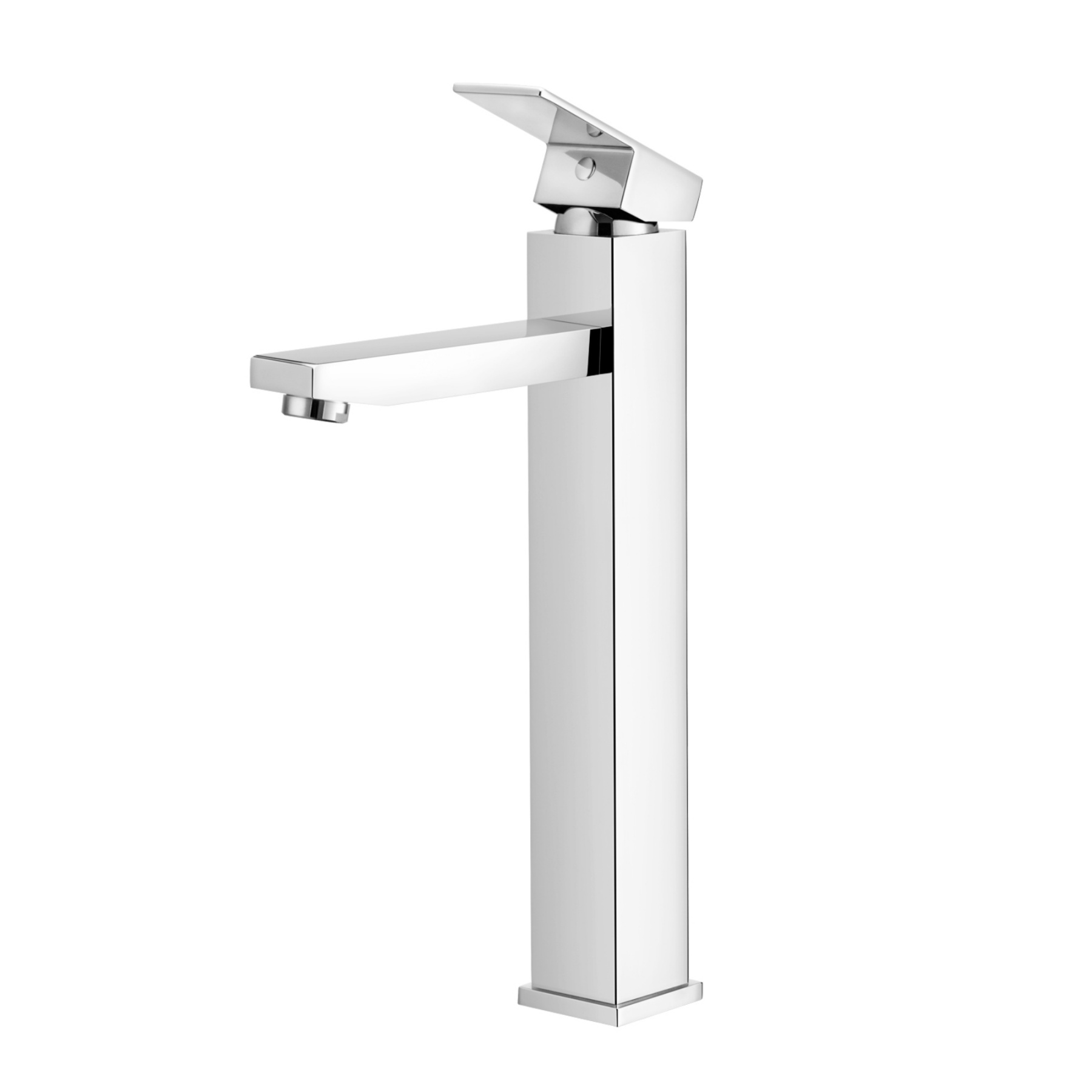 Bathroom Square Brass Counter Top Basin Mixer Tap Laundry Sink Vanity Tall Flick Faucet Chrome/Black