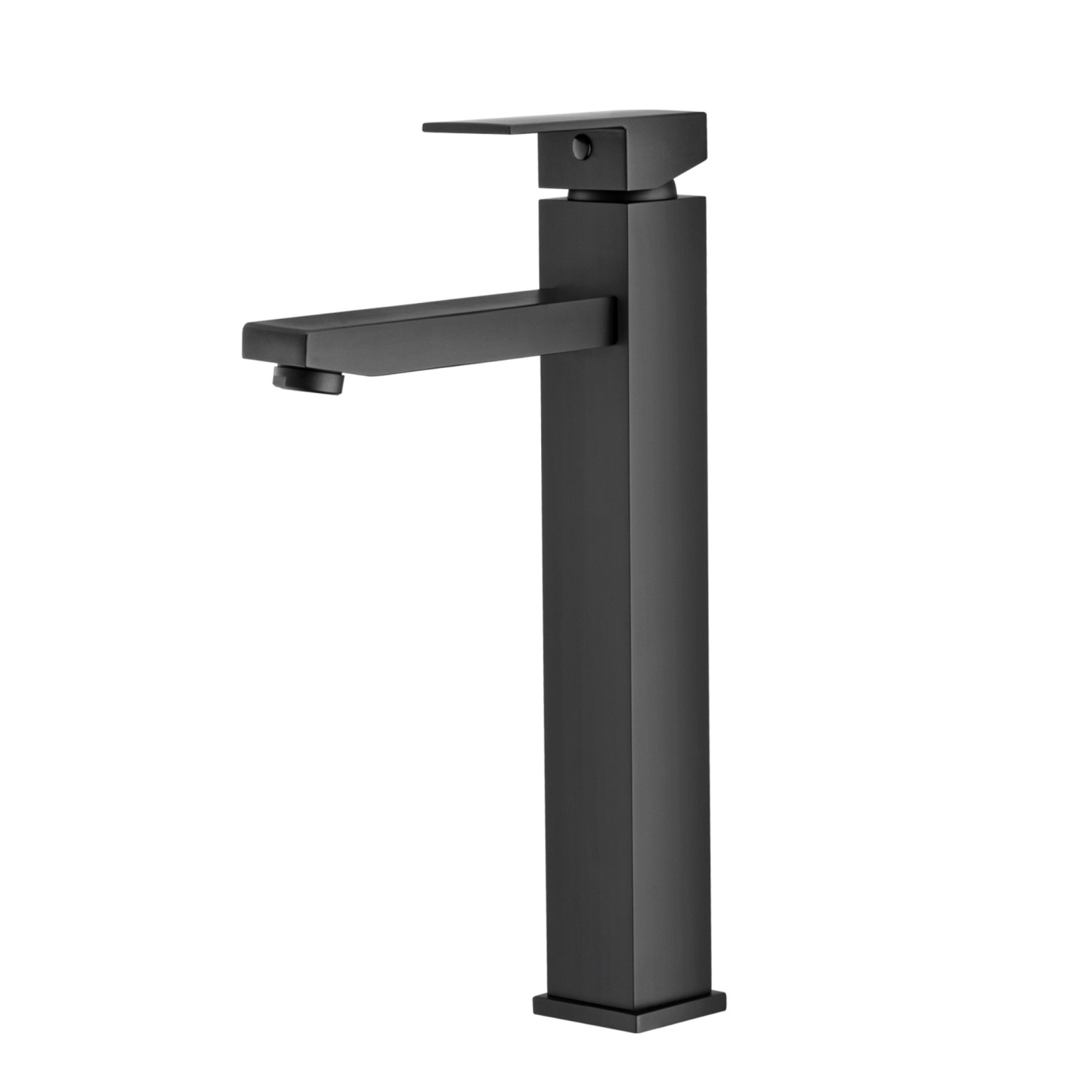 Bathroom Square Brass Counter Top Basin Mixer Tap Laundry Sink Vanity Tall Flick Faucet Chrome/Black