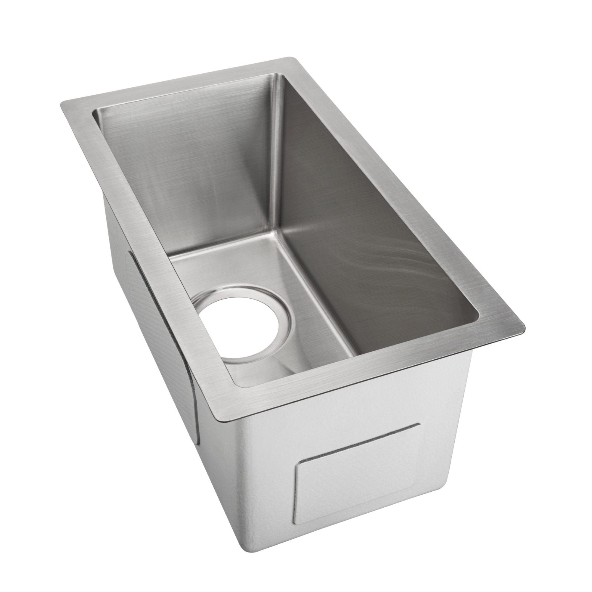 250mm Stainless Steel Laundry Kitchen Bar Sink Top/Flush/Under-mount Single Bowl Basin Chrome/Grey Black/Brushed Yellow Gold