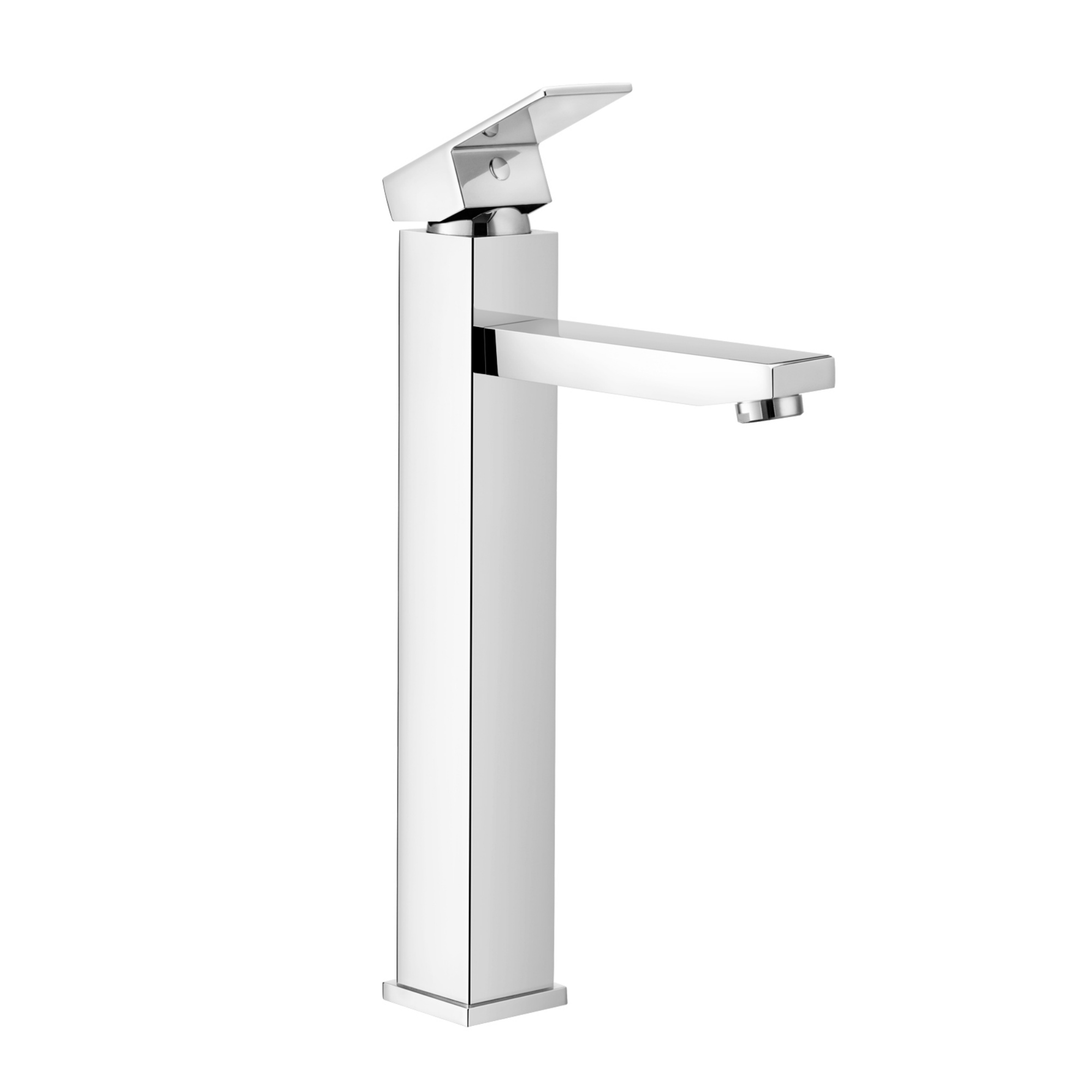 Bathroom Square Brass Counter Top Basin Mixer Tap Laundry Sink Vanity Tall Flick Faucet Chrome/Black