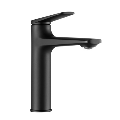 Round Brass Bathroom Basin Mixer Tap Laundry Sink Vanity Spout Faucet Chrome/Black