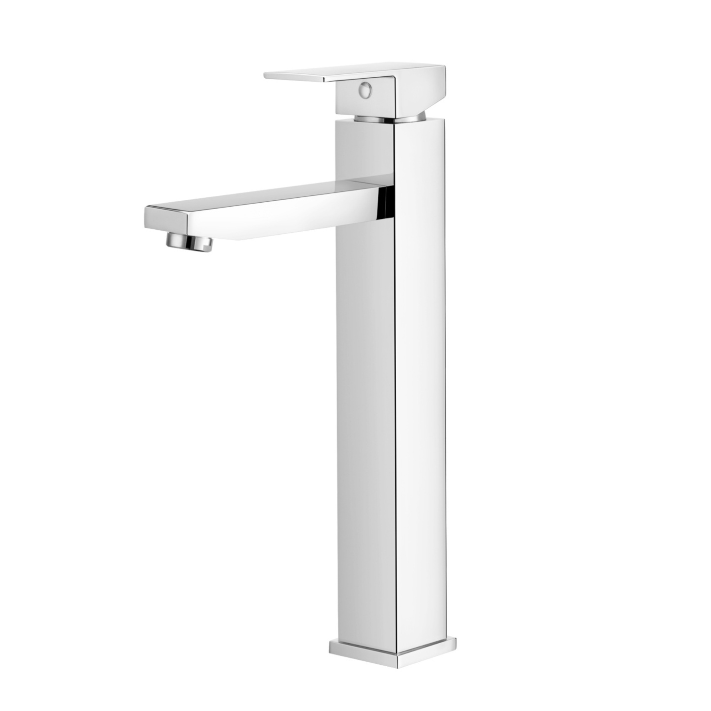 Bathroom Square Brass Counter Top Basin Mixer Tap Laundry Sink Vanity Tall Flick Faucet Chrome/Black