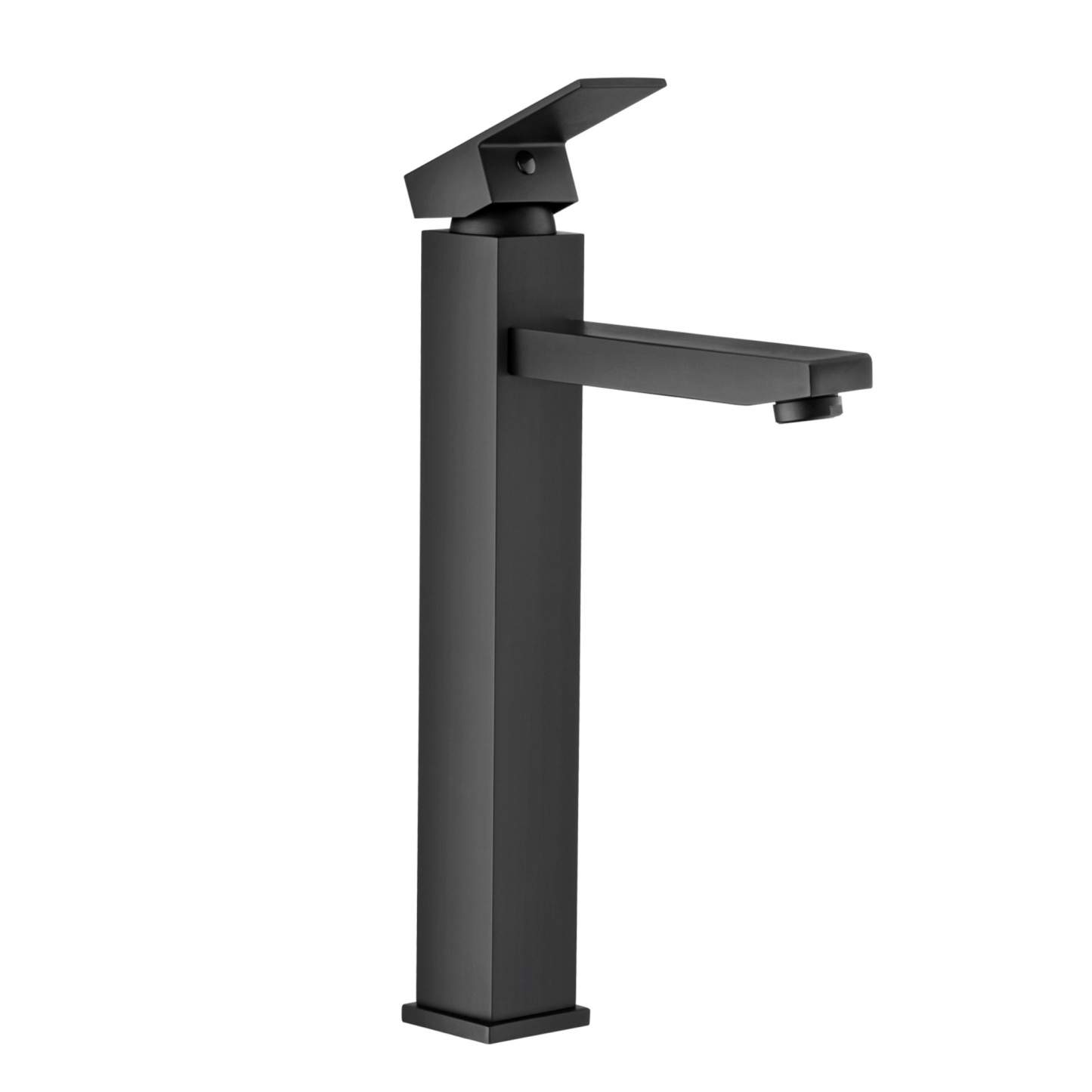 Bathroom Square Brass Counter Top Basin Mixer Tap Laundry Sink Vanity Tall Flick Faucet Chrome/Black