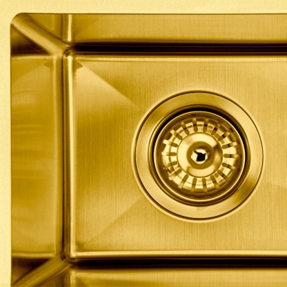 250mm Stainless Steel Laundry Kitchen Bar Sink Top/Flush/Under-mount Single Bowl Basin Chrome/Grey Black/Brushed Yellow Gold