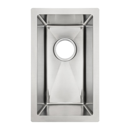 250mm Stainless Steel Laundry Kitchen Bar Sink Top/Flush/Under-mount Single Bowl Basin Chrome/Grey Black/Brushed Yellow Gold