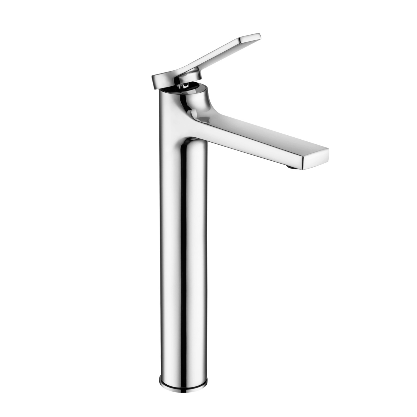 Round Brass Bathroom Basin Tall Mixer Tap Laundry Sink Vanity Flick Counter Top Faucet Chrome/Black/Brushed Gold