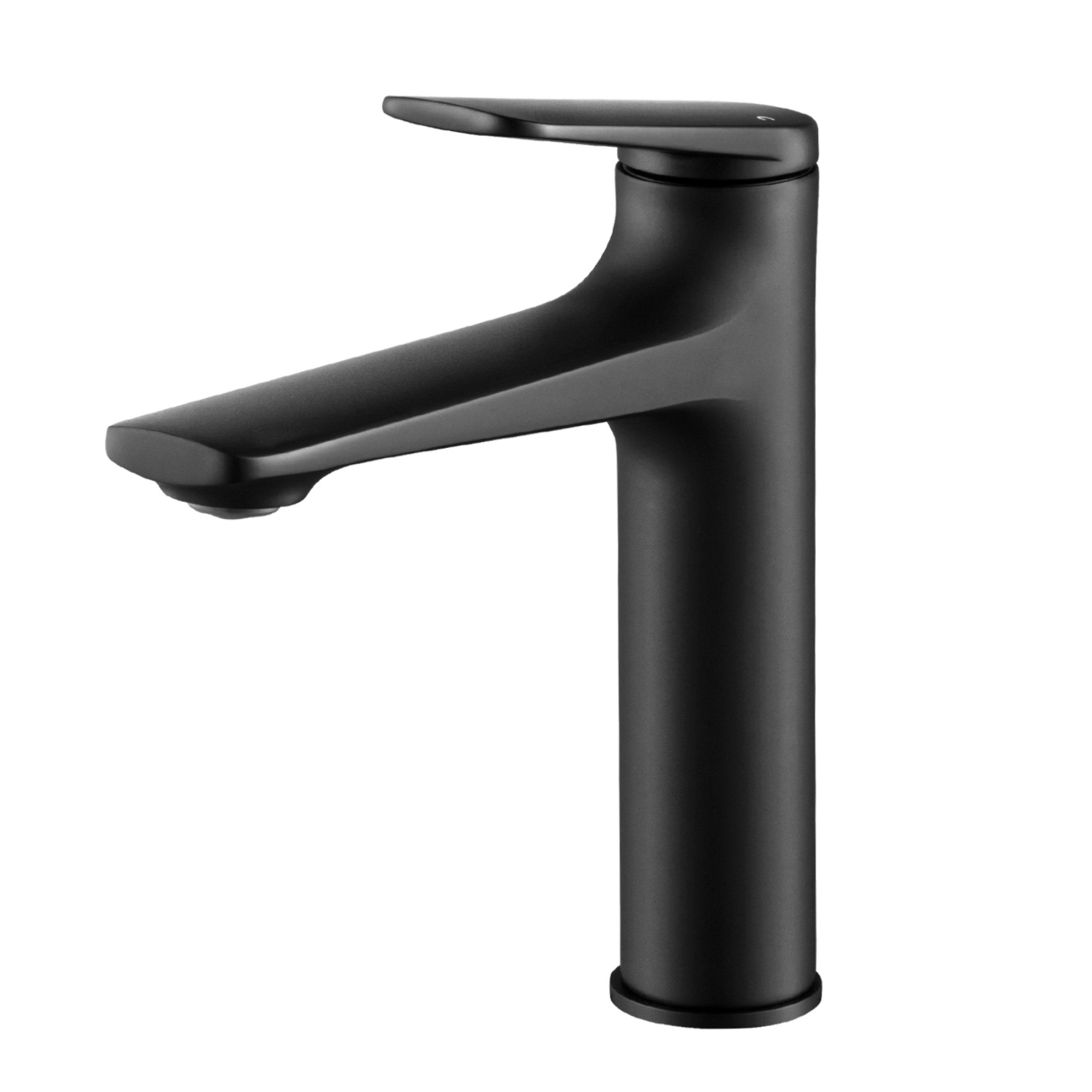 Round Brass Bathroom Basin Mixer Tap Laundry Sink Vanity Spout Faucet Chrome/Black