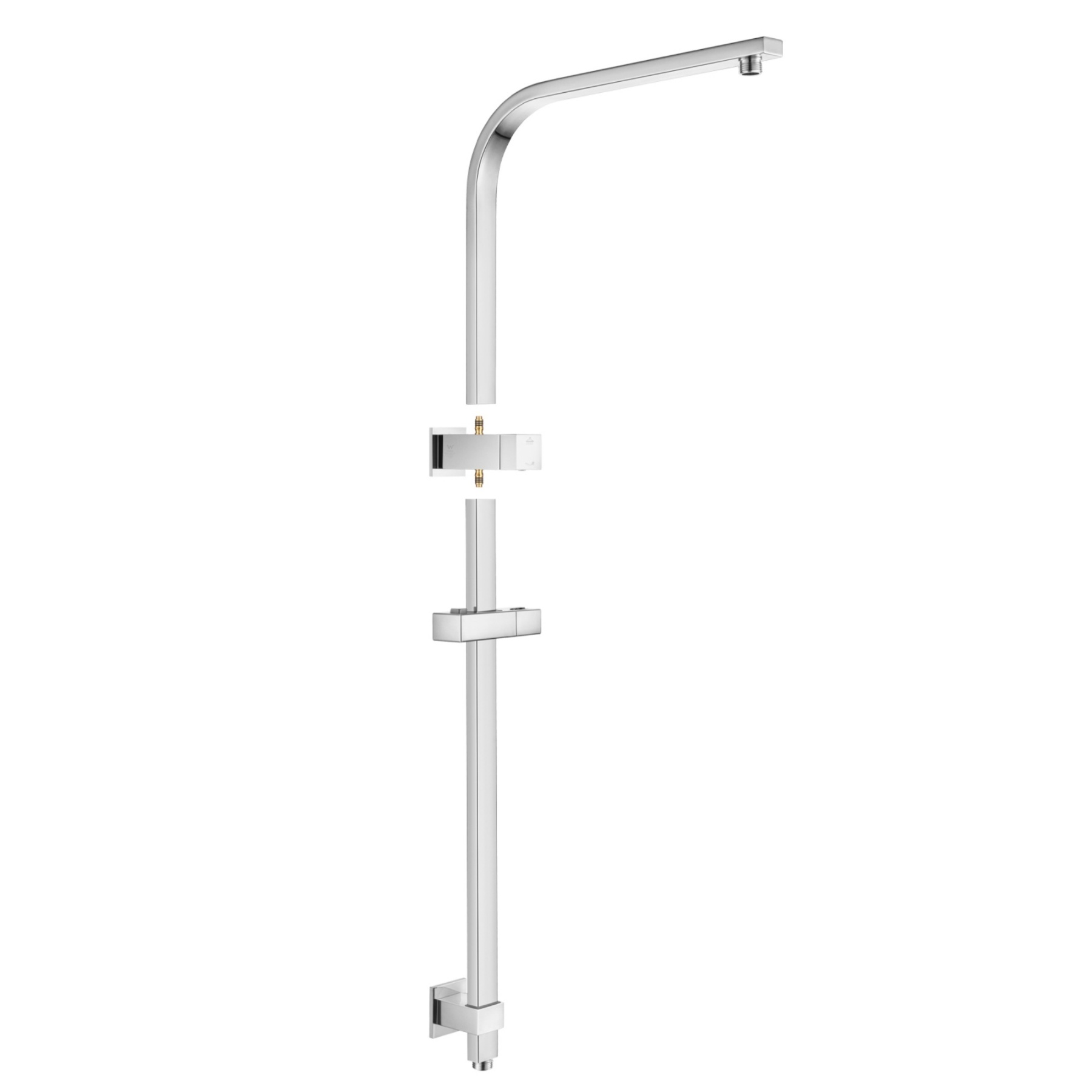 12'' Bathroom Square Rainfall Twin Shower Set 300mm Super Thin Overhead Shower Head 3 Function Hand-held Shower Rose Gooseneck Shower Arm Gooseneck Twin Shower