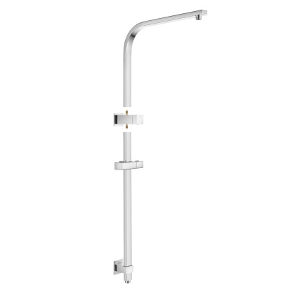 12'' Bathroom Square Rainfall Twin Shower Set 300mm Super Thin Overhead Shower Head 3 Function Hand-held Shower Rose Gooseneck Shower Arm Gooseneck Twin Shower