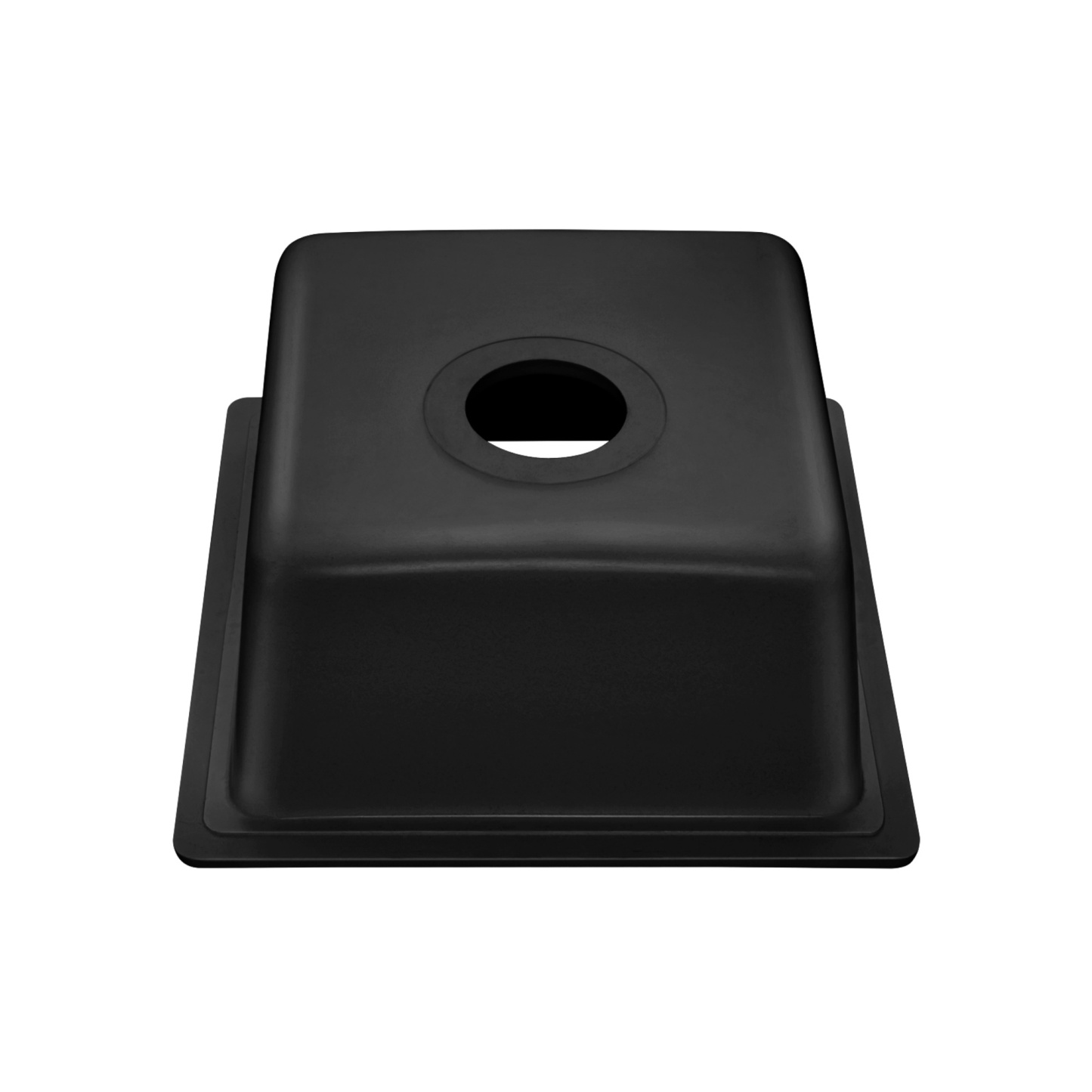 Granite Stone Single Bowl Kitchen Sink Oil-Proof Top/Under Mount Laundry Bar Basin Black/White
