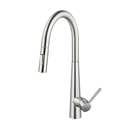 2 Function Smart Hand Touch Sensor Control Pull-Out Kitchen Sink Mixer Tap Laundry Basin Vanity 360° Swivel Spout Faucet Brushed Nickel/Black/Brushed Yellow Gold