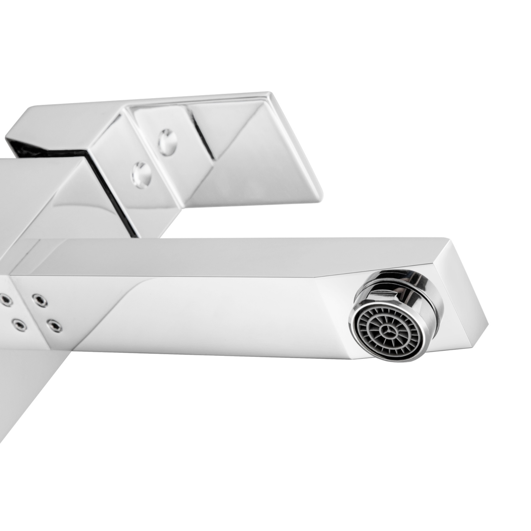 Bathroom Square Brass Counter Top Basin Mixer Tap Laundry Sink Vanity Tall Flick Faucet Chrome/Black