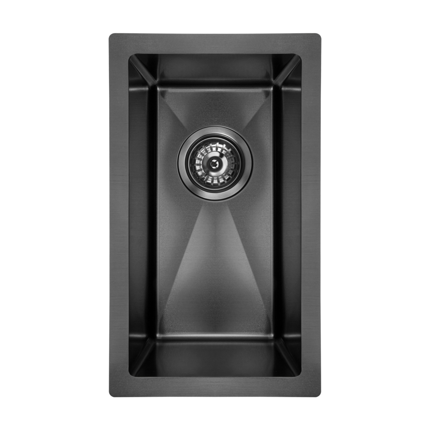 250mm Stainless Steel Laundry Kitchen Bar Sink Top/Flush/Under-mount Single Bowl Basin Chrome/Grey Black/Brushed Yellow Gold