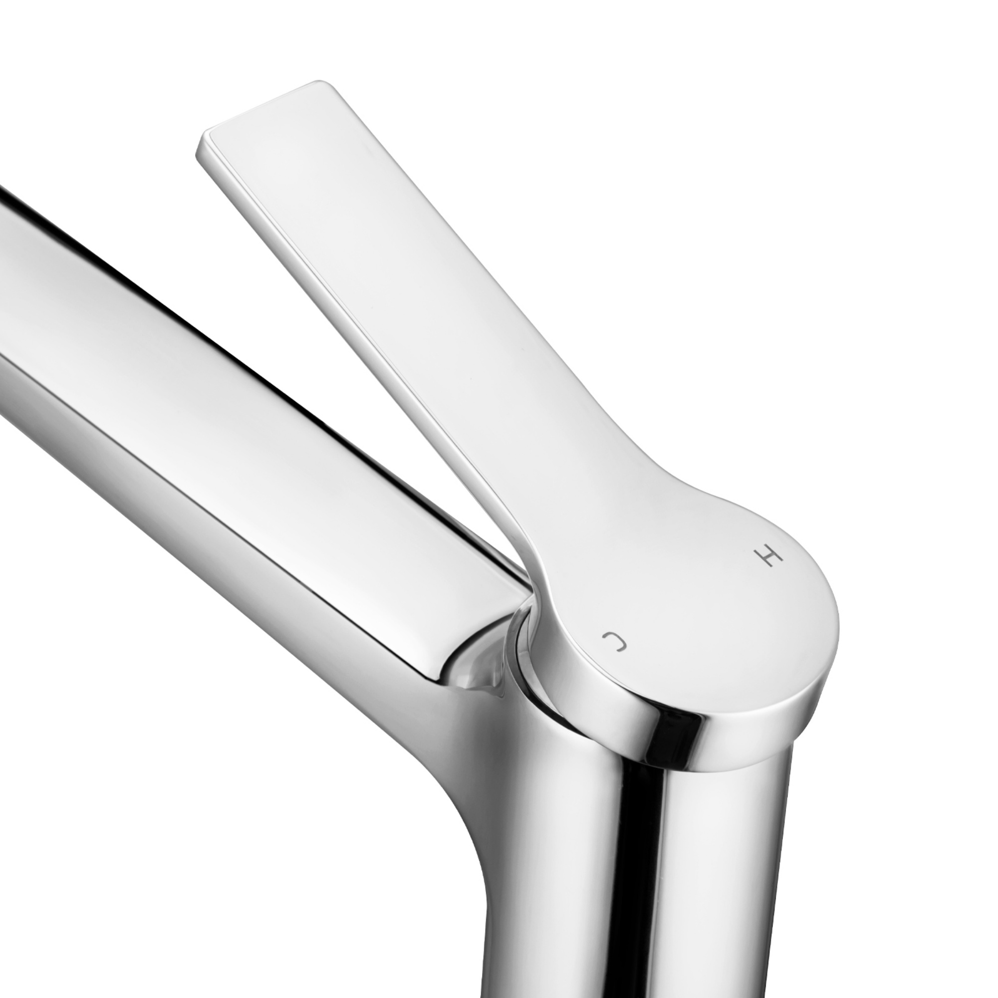 Round Brass Bathroom Basin Tall Mixer Tap Laundry Sink Vanity Flick Counter Top Faucet Chrome/Black/Brushed Gold