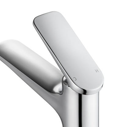 Round Brass Bathroom Basin Mixer Tap Laundry Sink Vanity Spout Faucet Chrome/Black