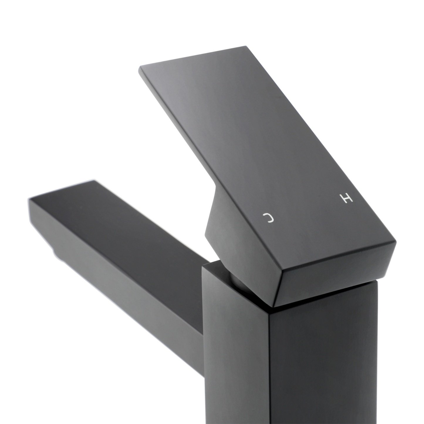 Bathroom Square Brass Counter Top Basin Mixer Tap Laundry Sink Vanity Tall Flick Faucet Chrome/Black