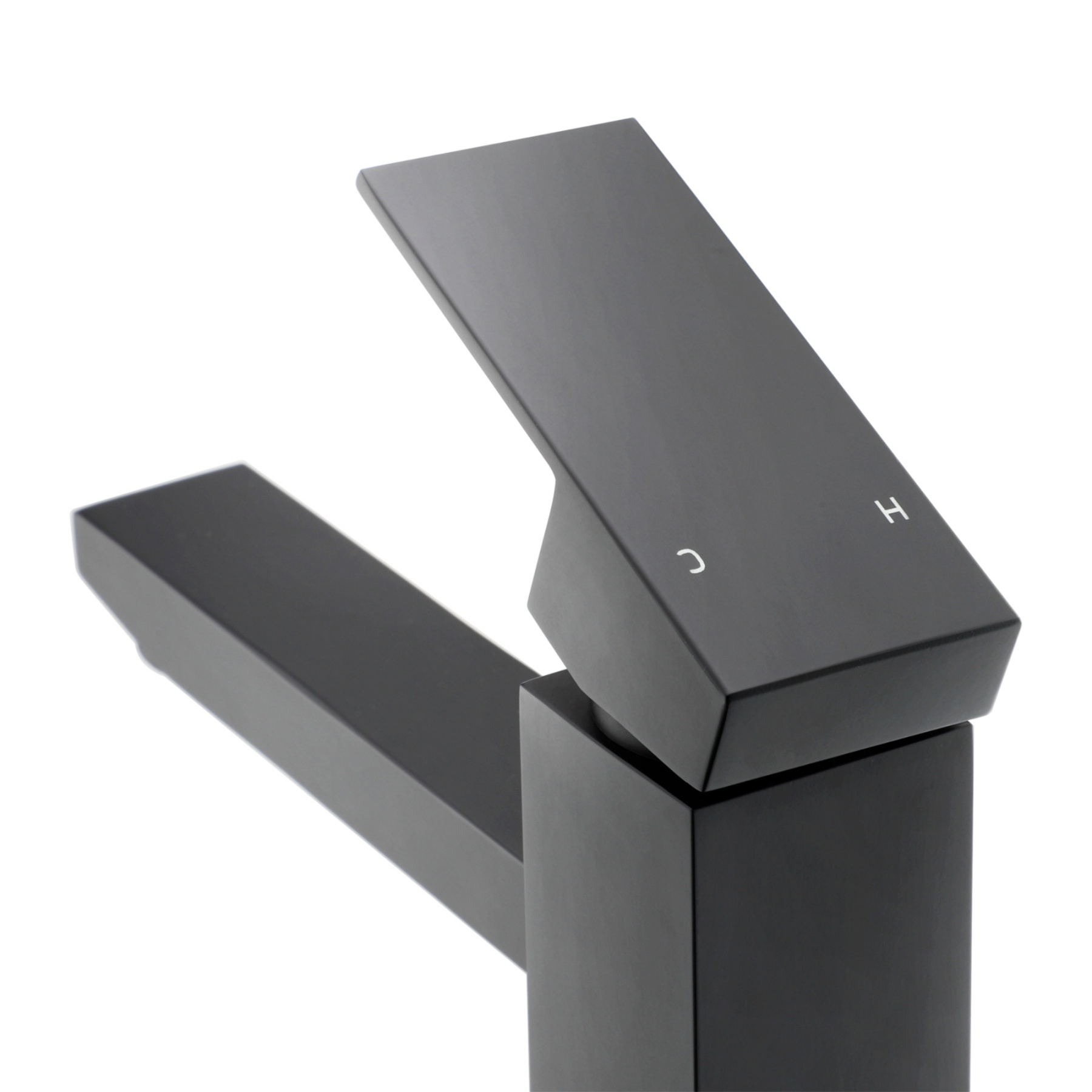 Bathroom Square Brass Counter Top Basin Mixer Tap Laundry Sink Vanity Tall Flick Faucet Chrome/Black