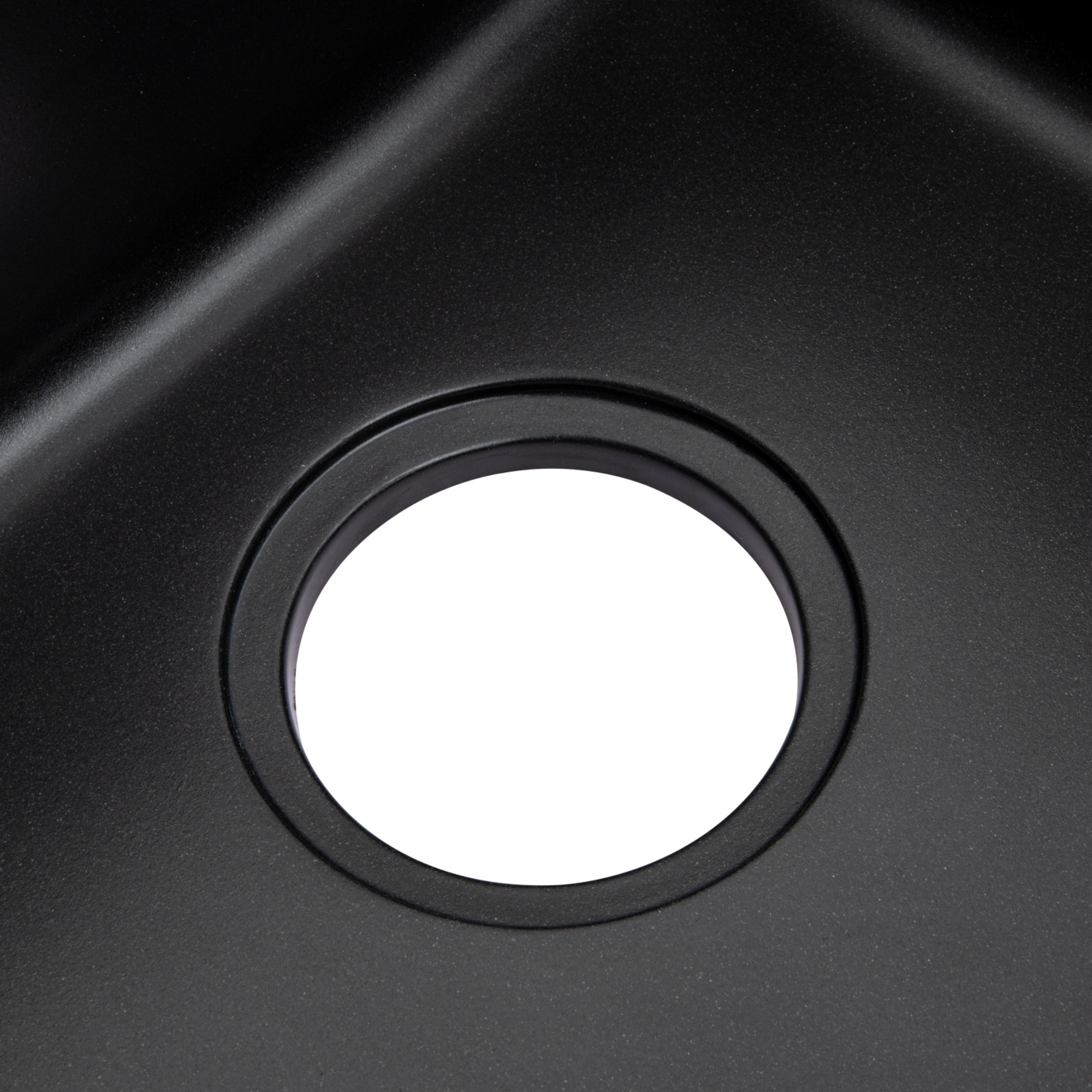 Granite Stone Single Bowl Kitchen Sink Oil-Proof Top/Under Mount Laundry Bar Basin Black/White