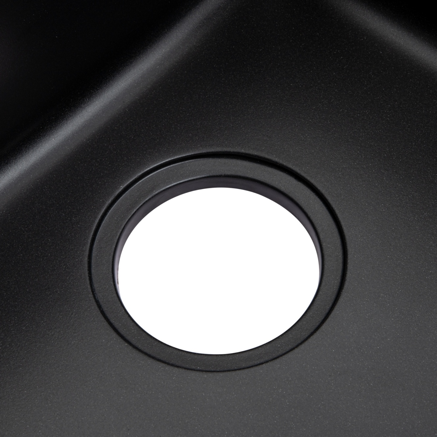 Granite Stone Single Bowl Kitchen Sink Oil-Proof Top/Under Mount Laundry Bar Basin Black/White