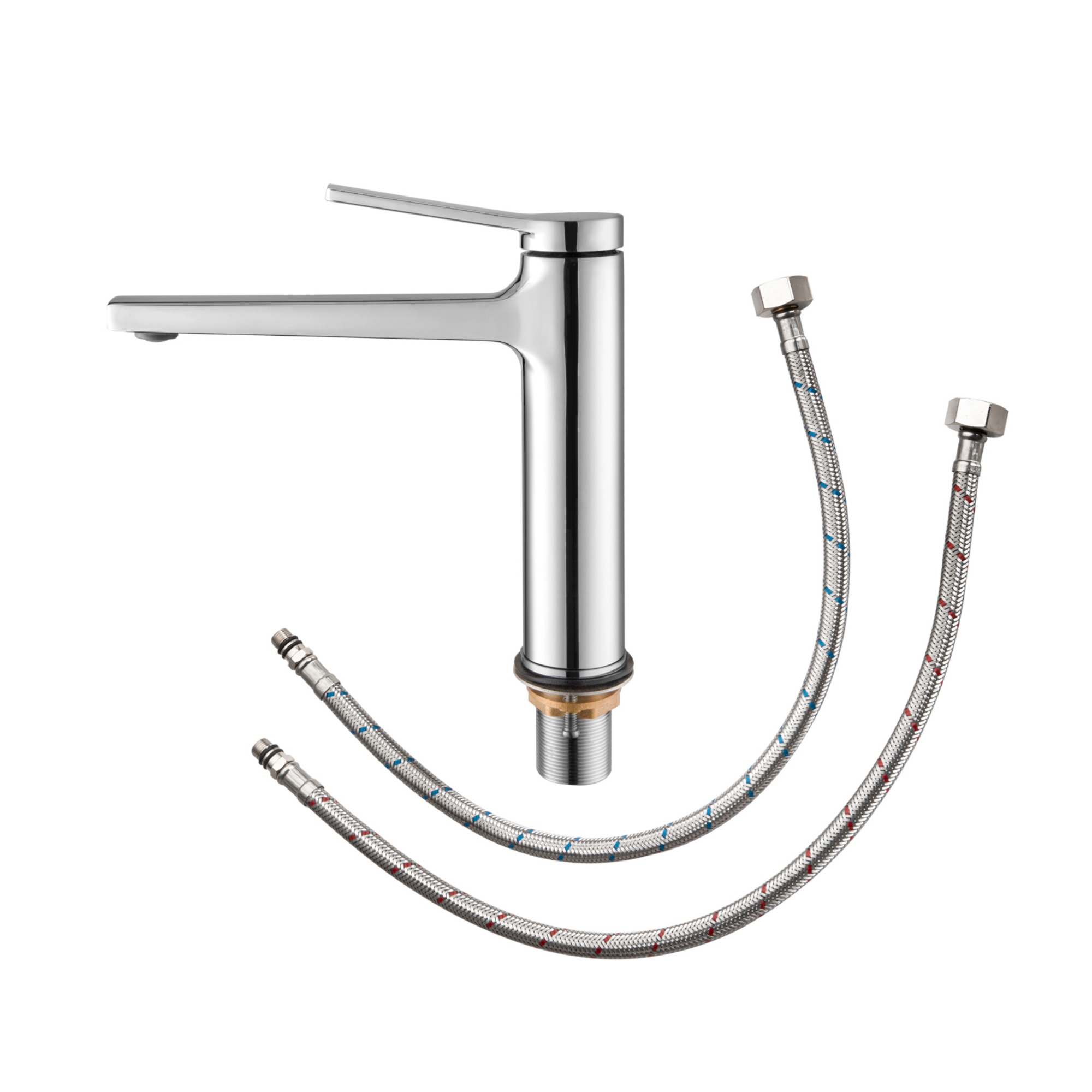 Brass Bathroom Basin Mixer Tap Laundry Sink Vanity Spout Faucet Chrome/Black/Brushed Gold